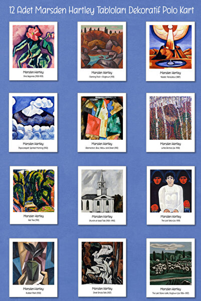 Runrux Marsden Hartley 12 قطعة من بطاقات البولو المزخرفة - تزيين السلك أو الل...