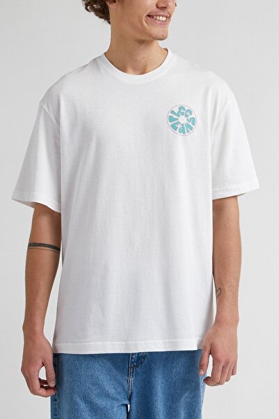 Lee Crew Neck 100% Cotton Relaxed Fit White T-Shirt