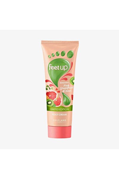 Oriflame Feet Up Pembe Greyfurt ve Kivi Özlü Ferahlatıcı Ayak kremi