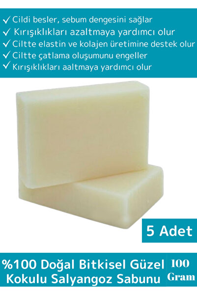Wintoup 5 قطع من صابون الحلزون العضوي الطبيعي بنسبة 100% - لليدين والوجه وشعر...