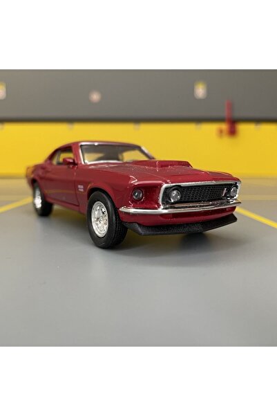 WELLY Ford Mustang Boss 429 1969 1/36 Ölçek *c&c Model Garage* Çek Bırak Metal Model Oyuncak Araba