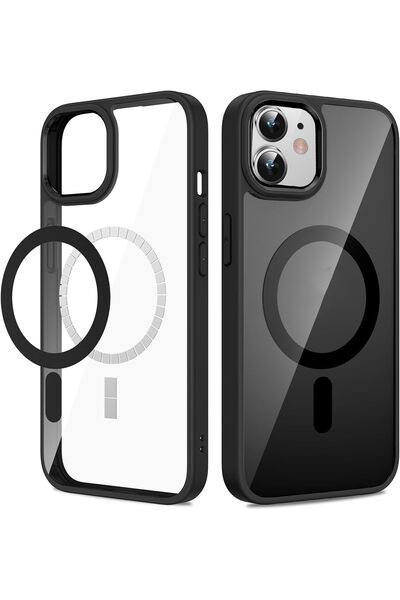 Powerfox İphone 11 Uyumlu Kamera Çıkıntılı Kenarı Renkli Hassas Butonlu Magsa...