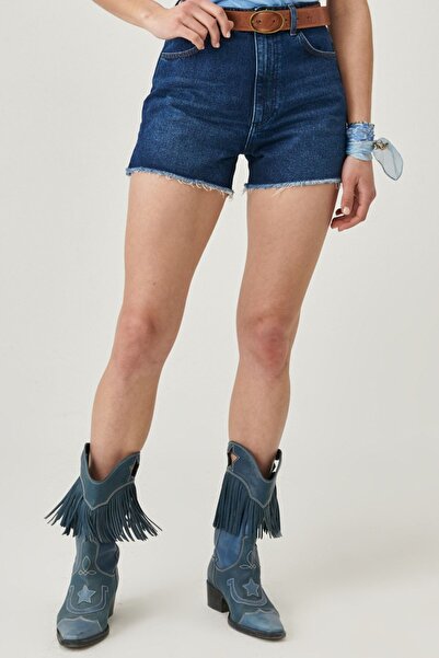 WRANGLER Regular Fit Normal Kesim Yüksek Bel %100 Pamuk Jean Şort