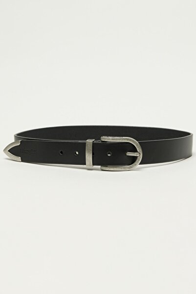 WRANGLER حزام جلد أسود 100%