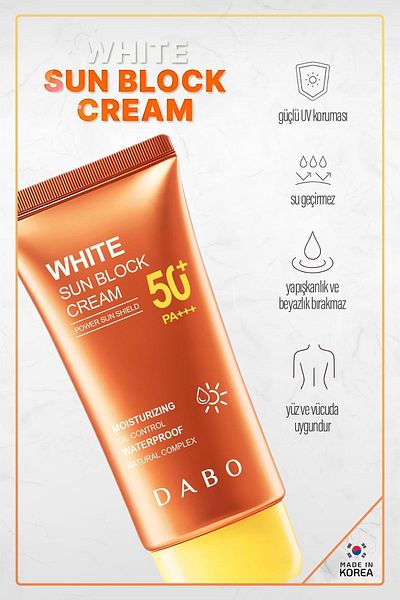 Dabo White Sunscreen from Korea - Sun Block