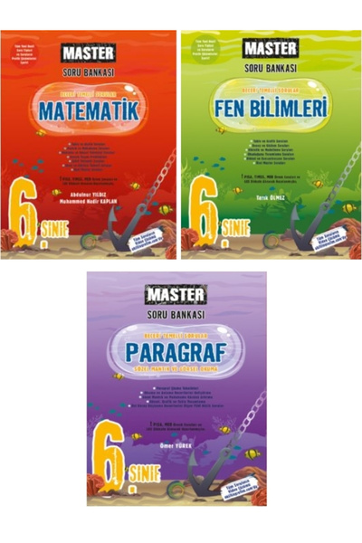 Okyanus Yayıncılık 6. Sınıf Master Matematik - Fen Bilimleri ve Paragraf Soru...