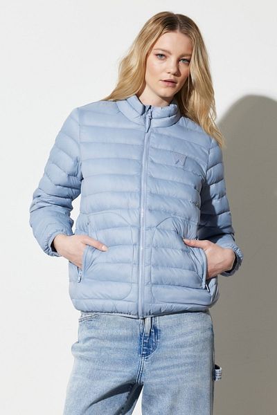 WRANGLER Regular Fit Normal Cut Blue Puffer Jacket