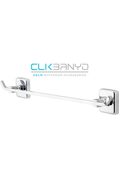ÇELİK BANYO حامل مناشف طويل من كومرو 50 سم مادة نحاس (ضمان 10 سنوات)