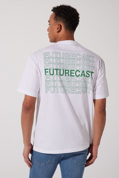 Riders by Lee Λευκό T-shirt με λαιμόκοψη 100% βαμβακερό LooseFit