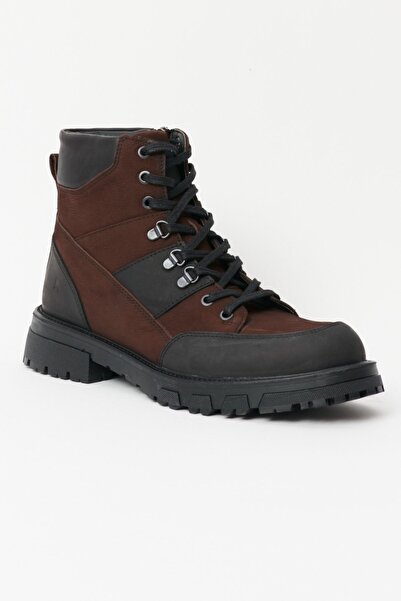 WRANGLER %100 Deri Kahverengi Postal Bot