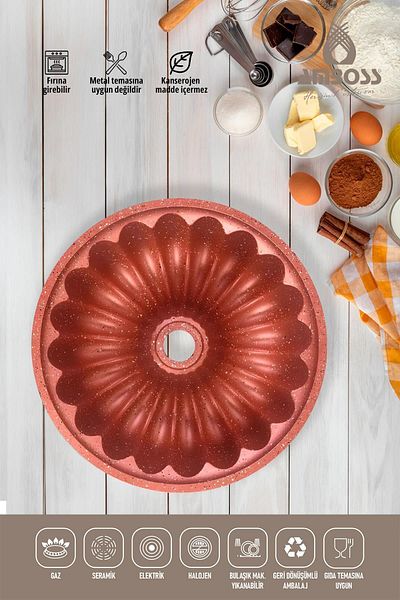 Amboss Alya Cast Cake Mold Fireproof Non-Stick - Pink 26 Cm