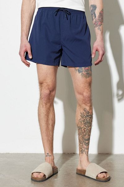 WRANGLER Marineblaue Herren-Badeshorts mit normaler Passform