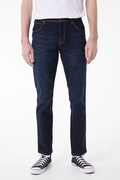 WRANGLER Pánské modré elastické džíny Texas Jean Denim Slim Fit Slim Fit s pravidelným pasem