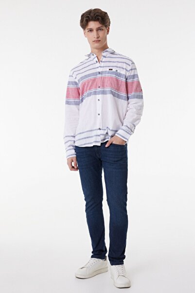 Lee Striped Regular Fit Cotton Shirt - Long Sleeve