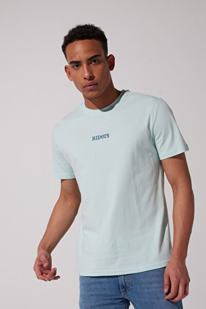 Riders by Lee Loose Fit Rahat Kesim Bisiklet Yaka %100 Pamuk Siyah Erkek T-shirt