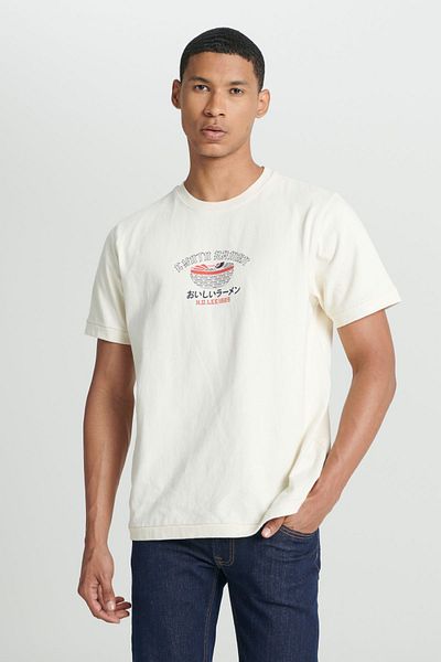 Lee Regular Fit Normal Cut Crew Neck 100% Cotton Broken White T-shirt