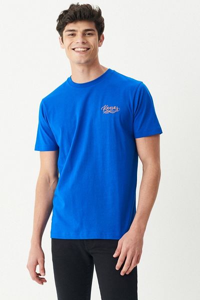 Riders by Lee Μπλουζάκι με λαιμόκοψη BlueRegularFit