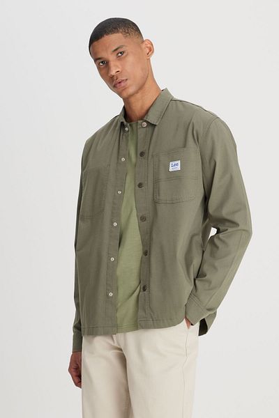 Lee Olive Green Relaxed Fit széles szabású ing