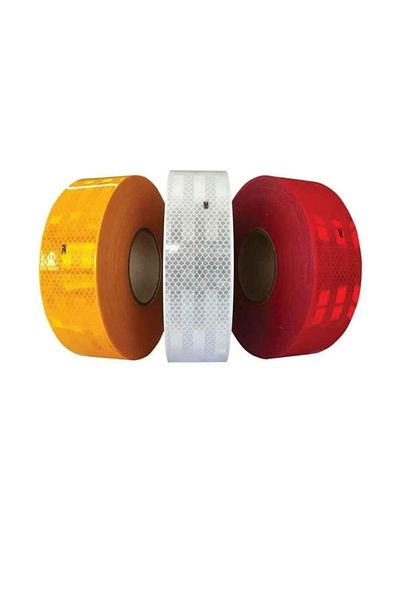 POLATLI OTO AKSESUAR 3M 1 Meter Strip Reflector White Tape Dorse Reflector E Certificated