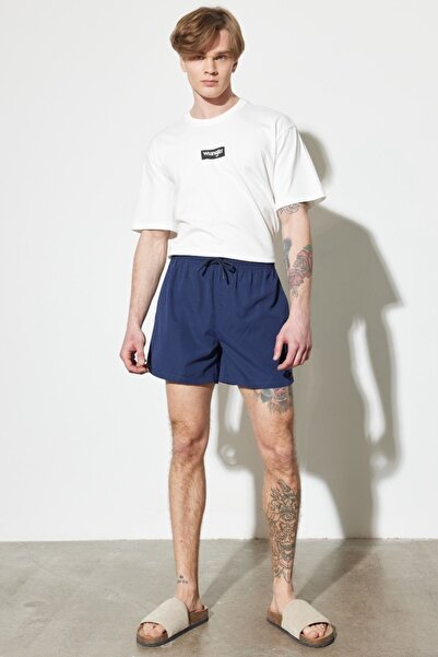WRANGLER Regular Fit Lacivert Erkek Deniz Şortu