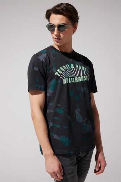 Lee Regular Fit Normal Cut 100% Cotton Crew Neck Black T-Shirt