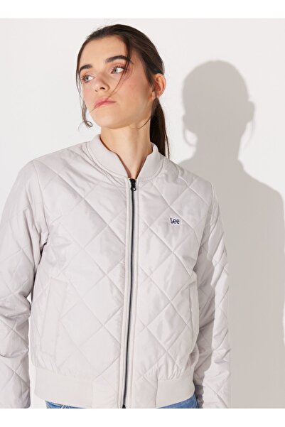 Lee Gray Regular Fit Crew Neck Coat