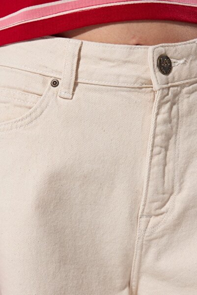 Lee StellaaLineFit- High Waist Wide Leg Ecru Jeans