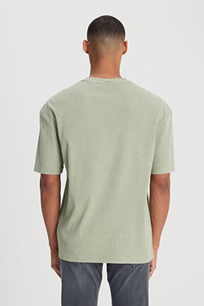 Lee Πράσινο μέντας - Άνετο μπλουζάκι με λαιμόκοψη