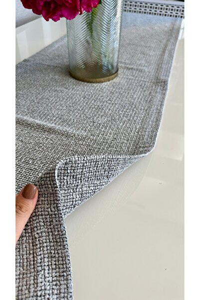 Decamor home Gray Bohemian Knit Carefree Runner