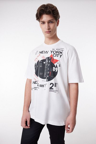Lee Loose Fit 100% Cotton Crew Neck T-Shirt