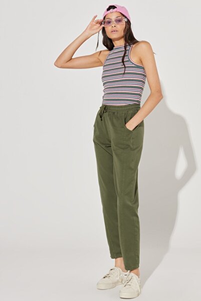 WRANGLER Regular Fit Regular Cut 100% Cotton Khaki Jogger Pants