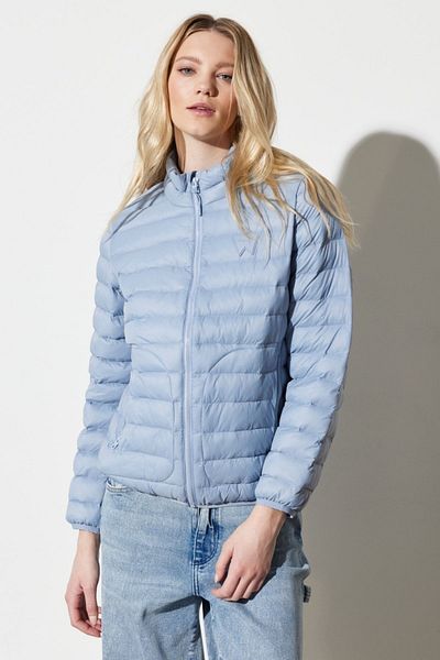 WRANGLER Regular Fit Normal Cut Blue Puffer Jacket