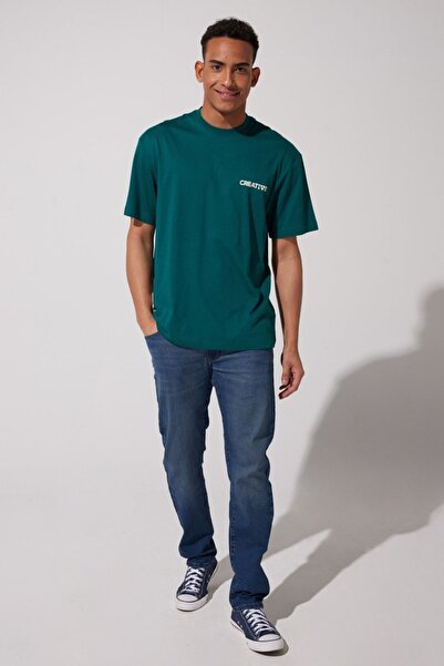 Riders by Lee Μπλουζάκι GreenLooseFit Crew Neck 100% βαμβακερό