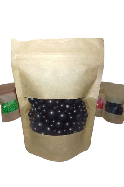 hediyehobihersey Black Festival Bead Sugar Dragee Decoration 50 Gr