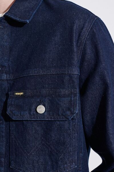 WRANGLER Trucker Regular Fit Regular Cut Indigo Flexible Jean Jeans Jacket