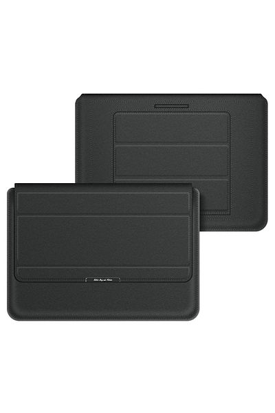 TEKNETSTORE حقيبة حمل مغناطيسية مع حامل جلدي متوافق مع Apple Macbook Air 15 بوصة M2-M3 Chip 2023/2024 A2941 A3114