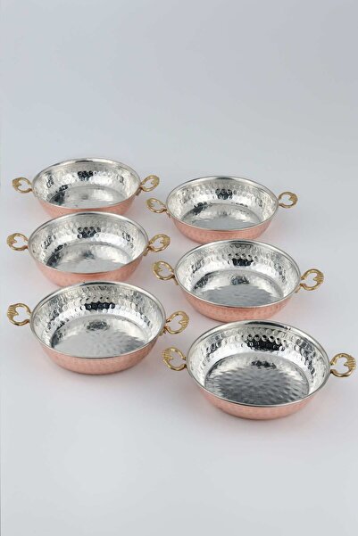 GÜR BAKIR Set of 6 Copper Breakfast Plates