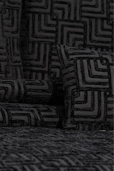 Çeyiz Diyarı Anastasia 4 Piece Bedspread - 240x260 Black Black