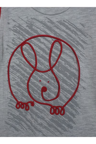 LİLOŞ Rabbit Patterned 100% Cotton Jumpsuit