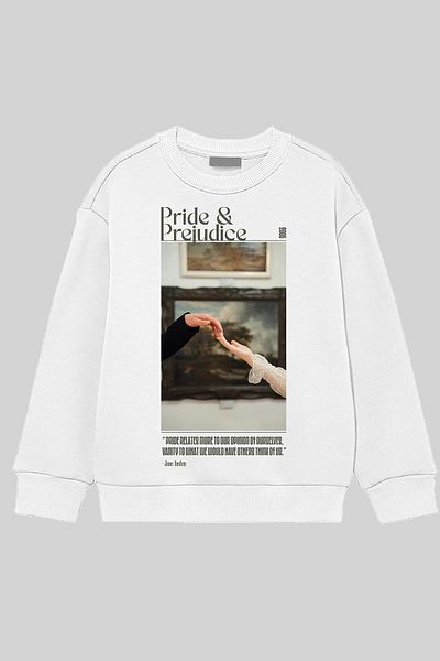 FEEL STYLE Pride & Prejudice - Love and Pride Oversize Unisex Sweatshirt, Crew Neck