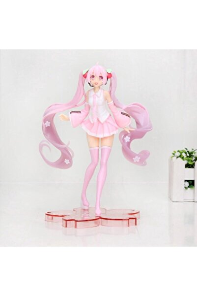 NETAVANTAJ Anime Pink Hatsune Miku Sakura Fügürü 20 Cm