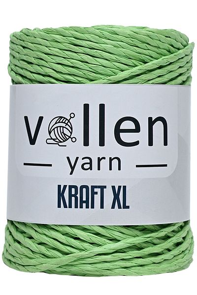 vollen yarn Σχοινί από χαρτί Twist, Σχοινί Raffia από χαρτί, Σχοινί ραπτομηχανής, Σχοινί ψάθινη τσάντα και καπέλο, 250 γρ., πράσινο φιστίκι