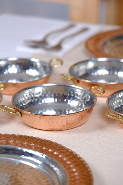 GÜR BAKIR Set of 6 Copper Breakfast Plates