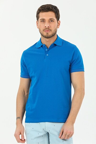 Wise Tricou cu guler polo pentru bărbați, croială normală, țesătură 100% bumb...