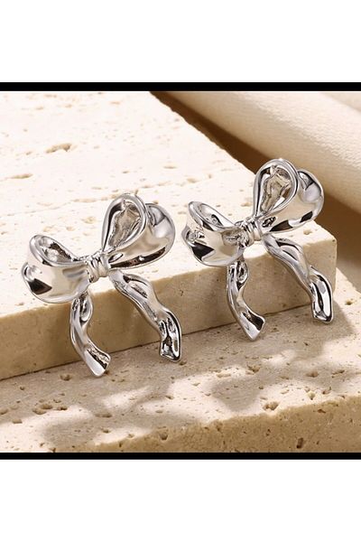 İLKYAZ ACCESSORY bow earrings