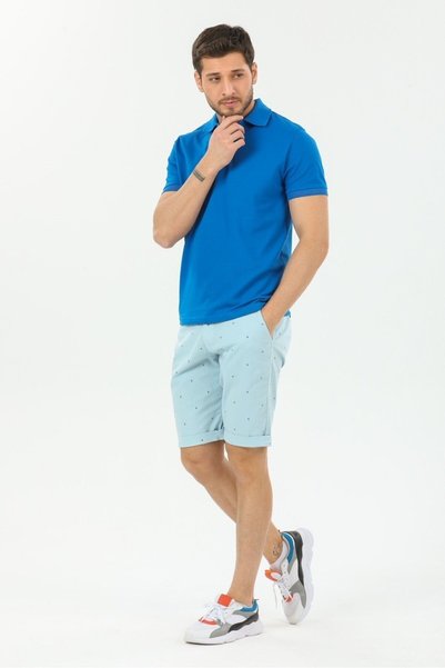 Wise Tricou cu guler polo pentru bărbați, croială normală, țesătură 100% bumbac, tip piqué