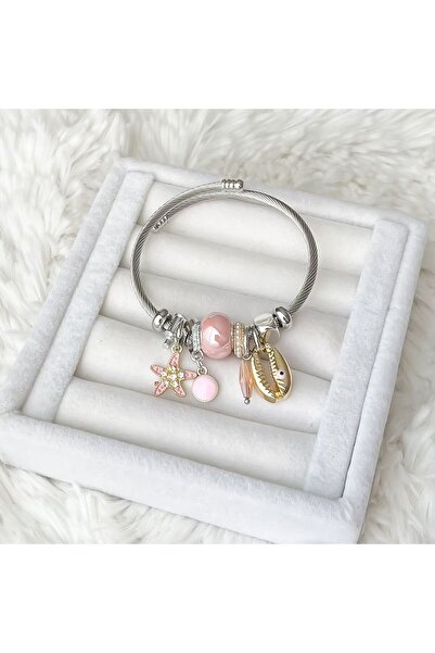 ATELİER GİZEM سوار نسائي موديل سحر متدلي فضي اللون