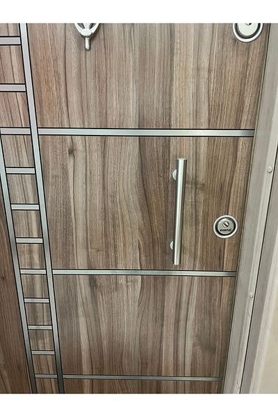 HOMDEP Steel Door Pull Handle Handle 30cm Satin (Silver Gray) Adjustable Mechanism
