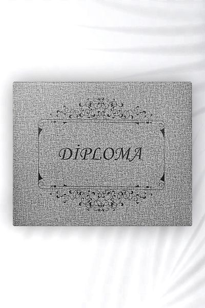 ankara menü A5 Certificate - Leather Velvet Diploma Container, Printed