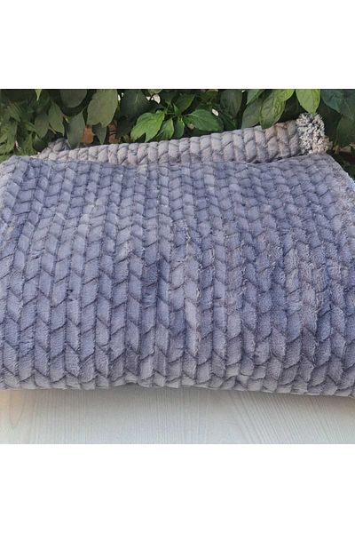 aktarteks Aksu Sherpa Blanket Bedspread - Reversible, 220x240cm